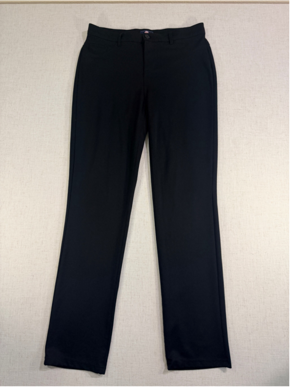 Schooling Girls Junior Mid Rise Straight Leg Uniform Stretch Twill Pants Black 7